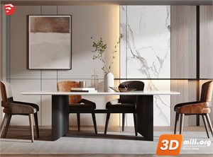 Dining Table Set Skp Files